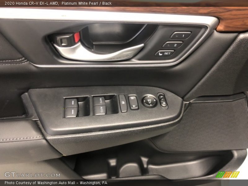 Platinum White Pearl / Black 2020 Honda CR-V EX-L AWD