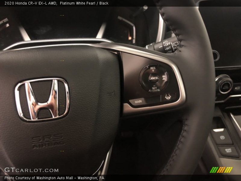 Platinum White Pearl / Black 2020 Honda CR-V EX-L AWD
