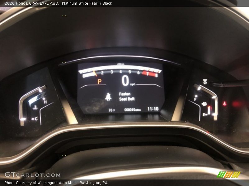 Platinum White Pearl / Black 2020 Honda CR-V EX-L AWD