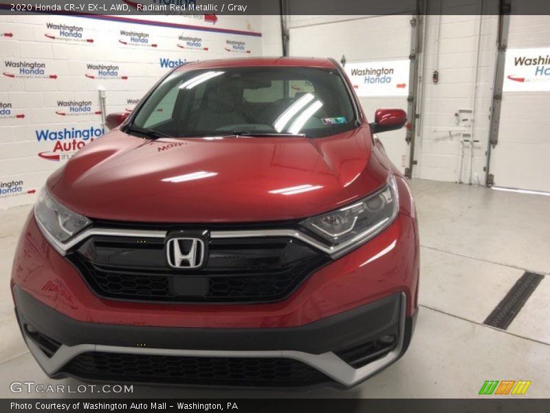Radiant Red Metallic / Gray 2020 Honda CR-V EX-L AWD