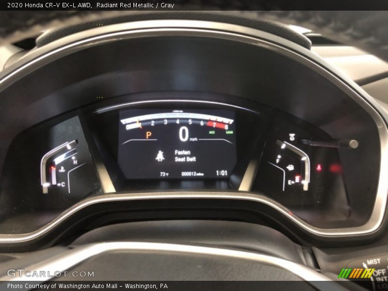 Radiant Red Metallic / Gray 2020 Honda CR-V EX-L AWD