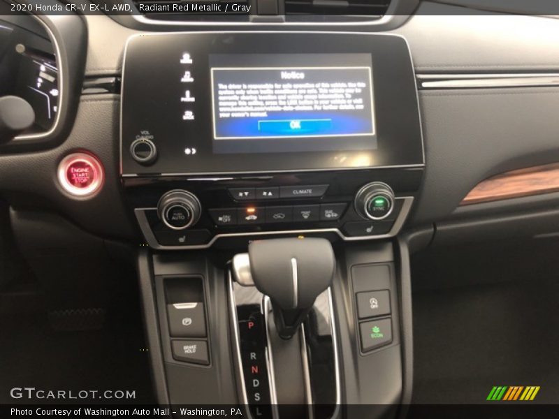 Radiant Red Metallic / Gray 2020 Honda CR-V EX-L AWD