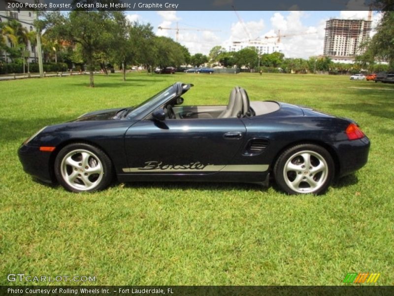 Ocean Blue Metallic / Graphite Grey 2000 Porsche Boxster