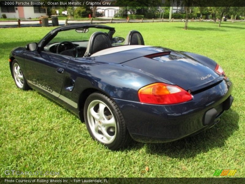 Ocean Blue Metallic / Graphite Grey 2000 Porsche Boxster