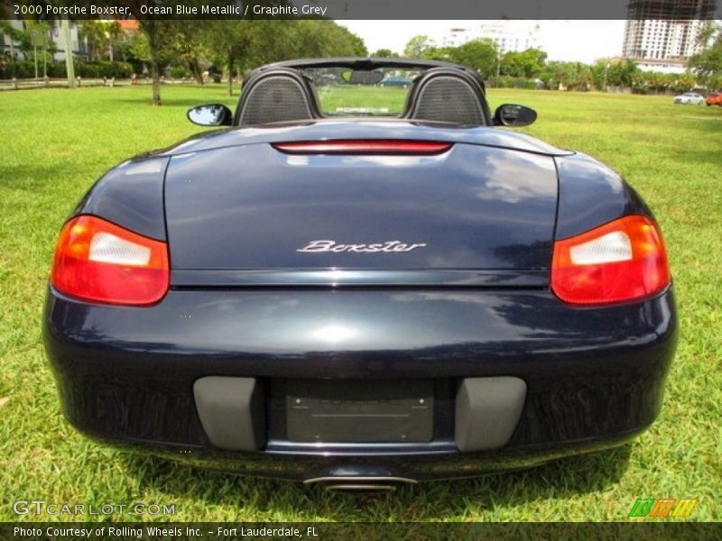 Ocean Blue Metallic / Graphite Grey 2000 Porsche Boxster
