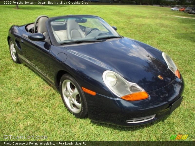 Ocean Blue Metallic / Graphite Grey 2000 Porsche Boxster