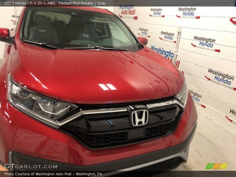 Radiant Red Metallic / Gray 2020 Honda CR-V EX-L AWD