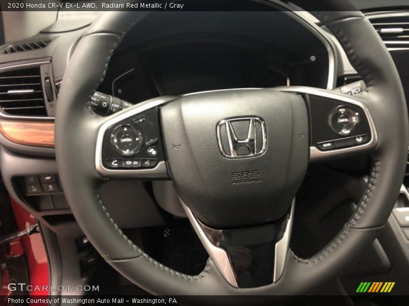 Radiant Red Metallic / Gray 2020 Honda CR-V EX-L AWD