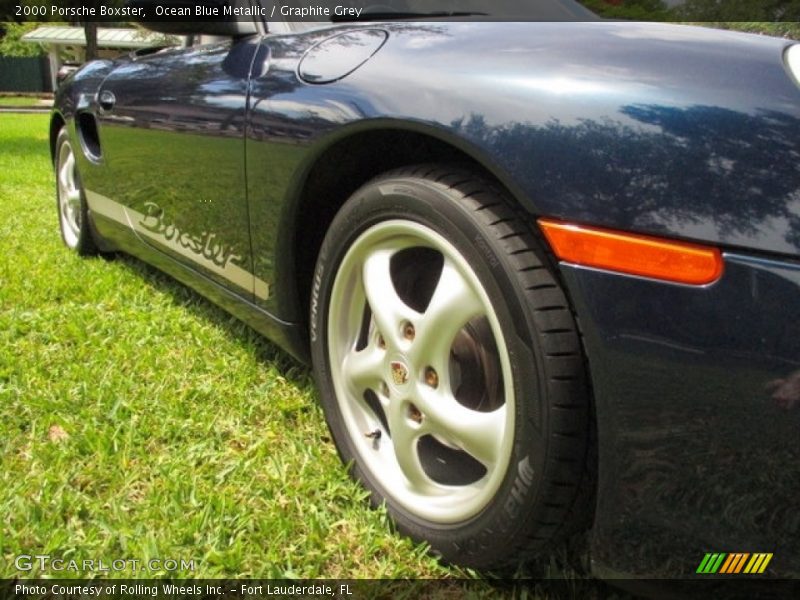 Ocean Blue Metallic / Graphite Grey 2000 Porsche Boxster