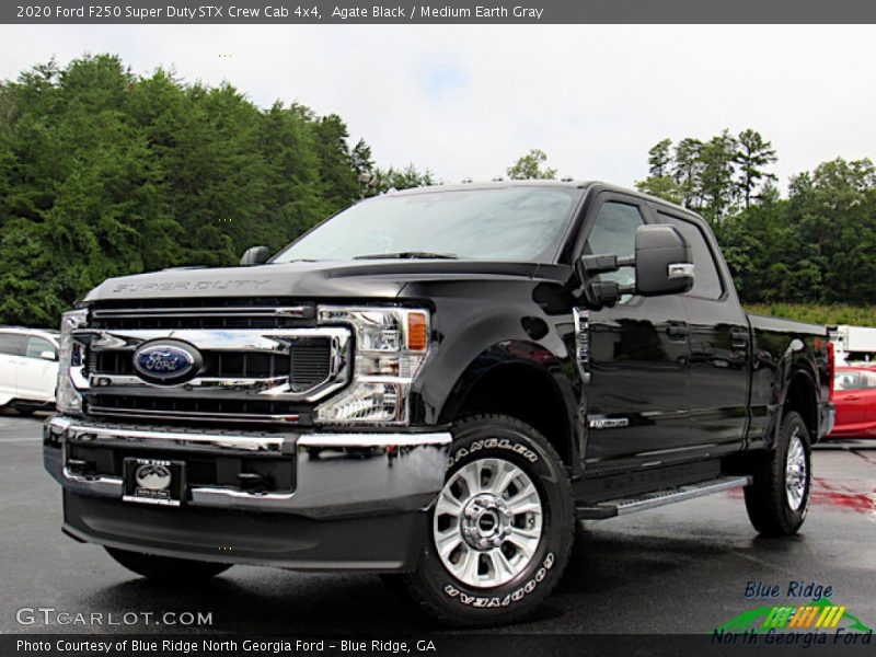 Agate Black / Medium Earth Gray 2020 Ford F250 Super Duty STX Crew Cab 4x4