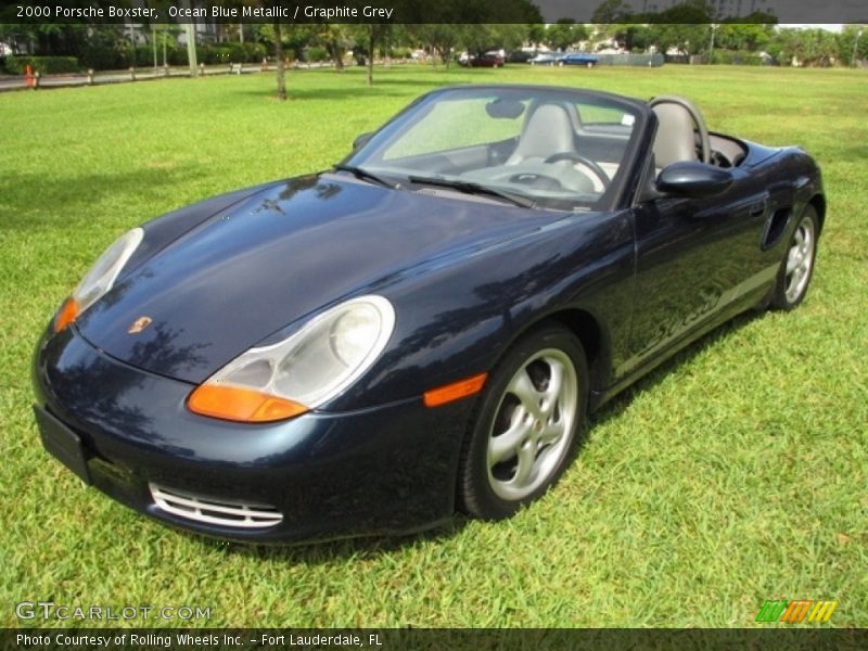 Ocean Blue Metallic / Graphite Grey 2000 Porsche Boxster