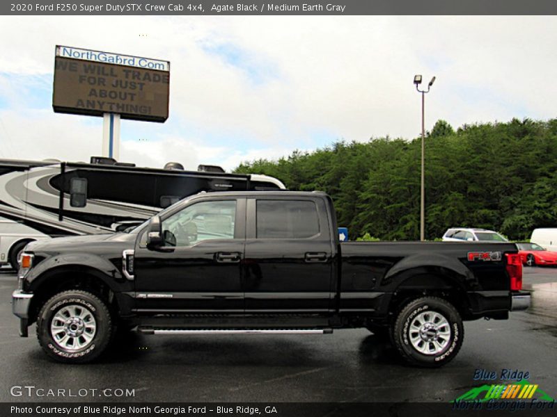 Agate Black / Medium Earth Gray 2020 Ford F250 Super Duty STX Crew Cab 4x4