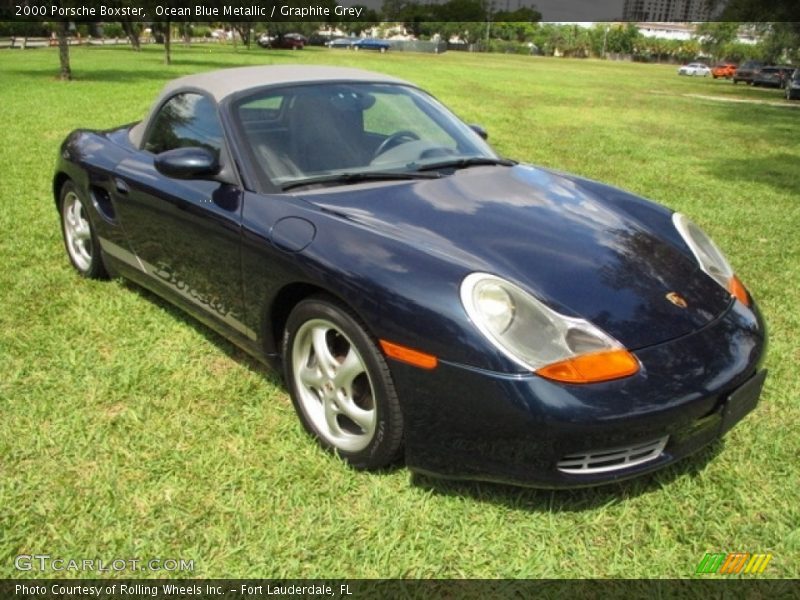 Ocean Blue Metallic / Graphite Grey 2000 Porsche Boxster