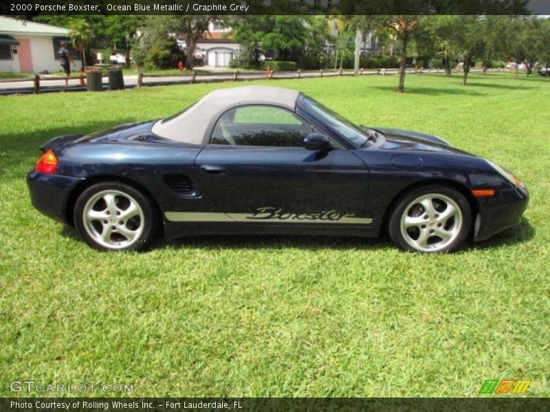 Ocean Blue Metallic / Graphite Grey 2000 Porsche Boxster