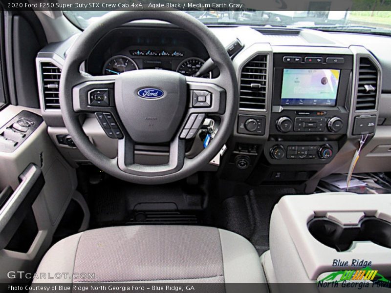 Agate Black / Medium Earth Gray 2020 Ford F250 Super Duty STX Crew Cab 4x4