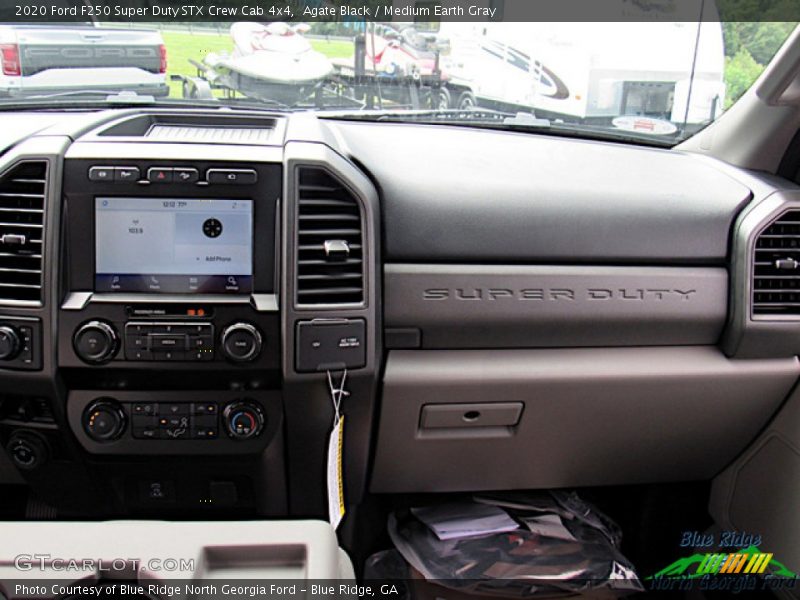 Agate Black / Medium Earth Gray 2020 Ford F250 Super Duty STX Crew Cab 4x4