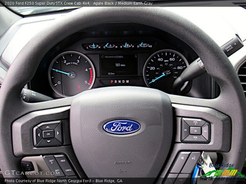 Agate Black / Medium Earth Gray 2020 Ford F250 Super Duty STX Crew Cab 4x4