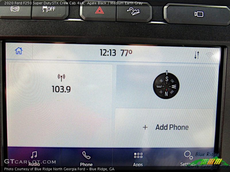 Agate Black / Medium Earth Gray 2020 Ford F250 Super Duty STX Crew Cab 4x4