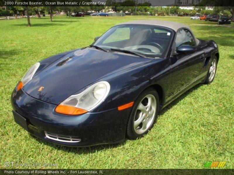 Ocean Blue Metallic / Graphite Grey 2000 Porsche Boxster