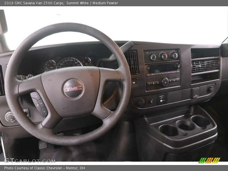 Summit White / Medium Pewter 2019 GMC Savana Van 2500 Cargo