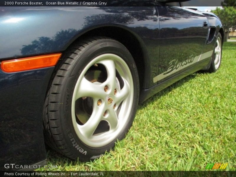 Ocean Blue Metallic / Graphite Grey 2000 Porsche Boxster