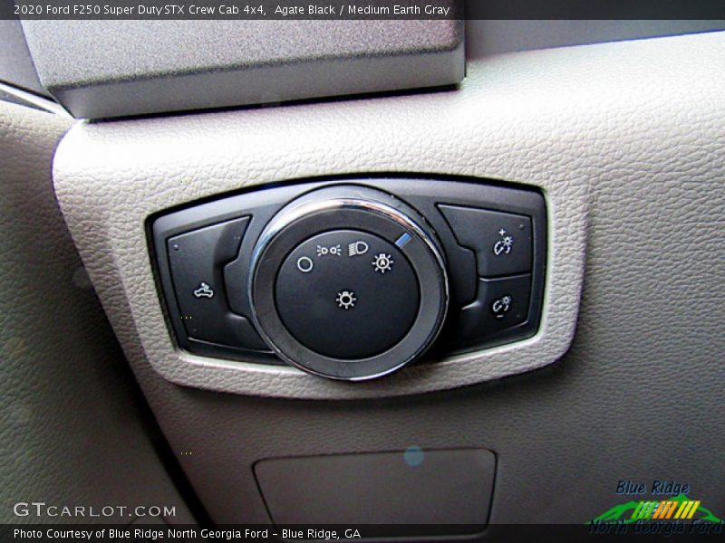 Agate Black / Medium Earth Gray 2020 Ford F250 Super Duty STX Crew Cab 4x4