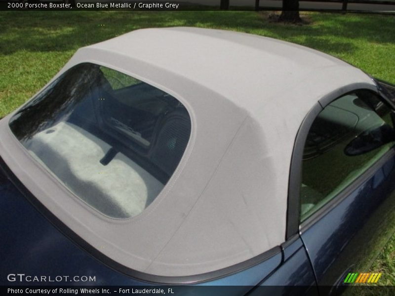 Ocean Blue Metallic / Graphite Grey 2000 Porsche Boxster