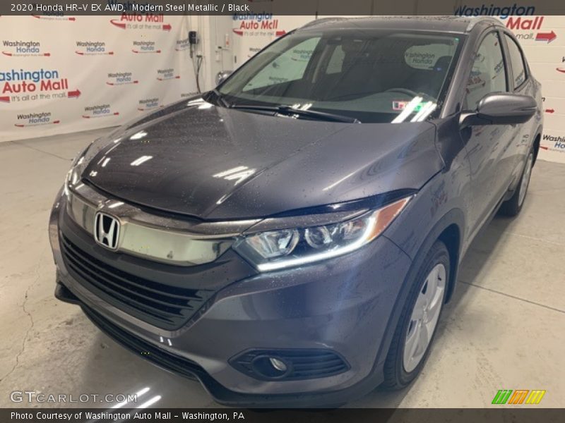 Modern Steel Metallic / Black 2020 Honda HR-V EX AWD