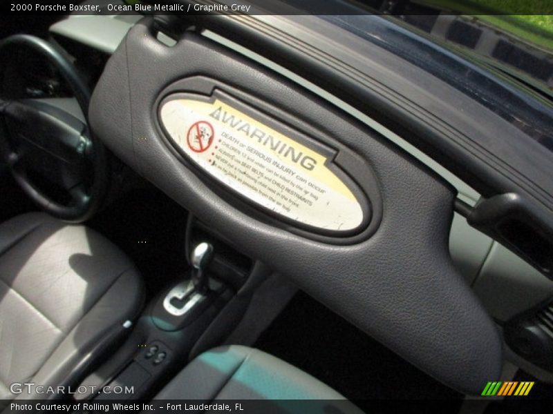 Ocean Blue Metallic / Graphite Grey 2000 Porsche Boxster