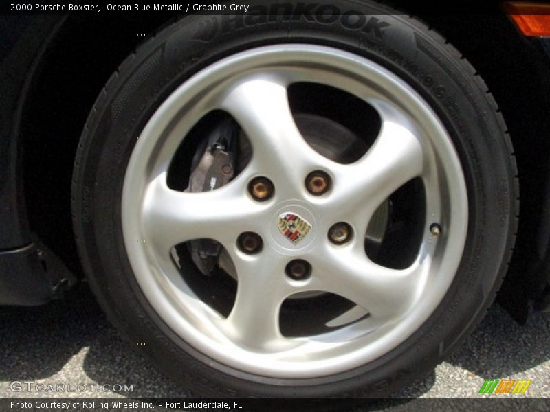 Ocean Blue Metallic / Graphite Grey 2000 Porsche Boxster