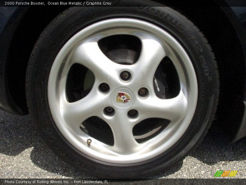 Ocean Blue Metallic / Graphite Grey 2000 Porsche Boxster