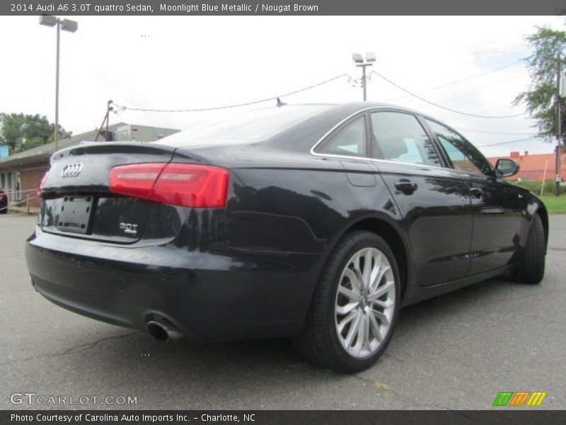 Moonlight Blue Metallic / Nougat Brown 2014 Audi A6 3.0T quattro Sedan