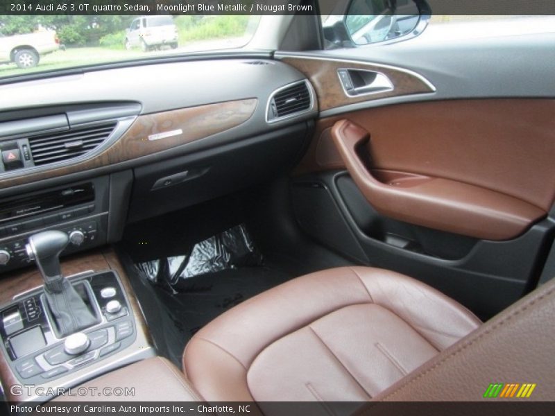 Moonlight Blue Metallic / Nougat Brown 2014 Audi A6 3.0T quattro Sedan