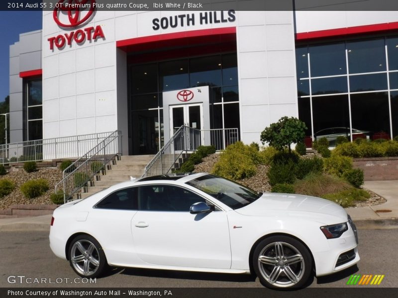 Ibis White / Black 2014 Audi S5 3.0T Premium Plus quattro Coupe