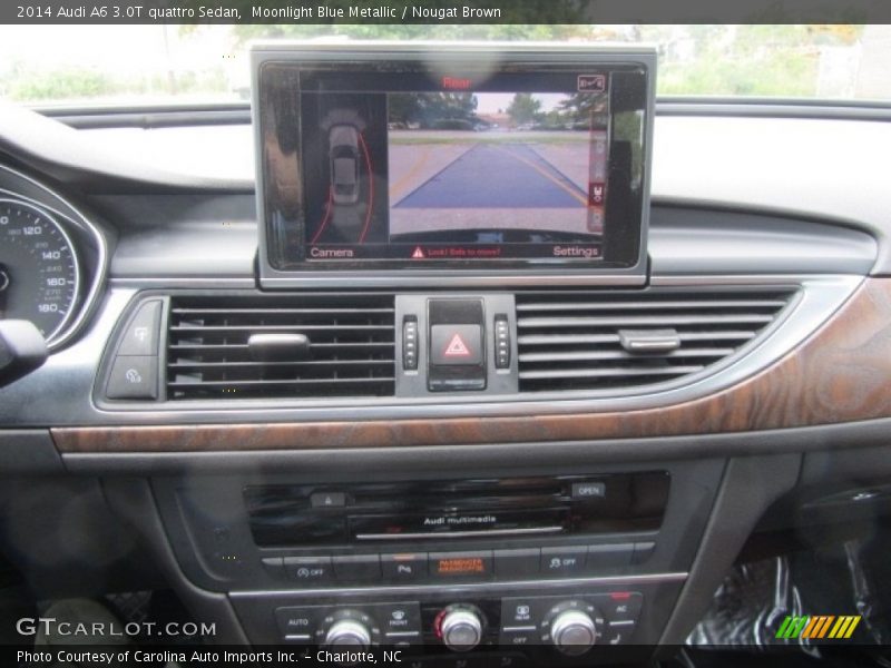 Moonlight Blue Metallic / Nougat Brown 2014 Audi A6 3.0T quattro Sedan