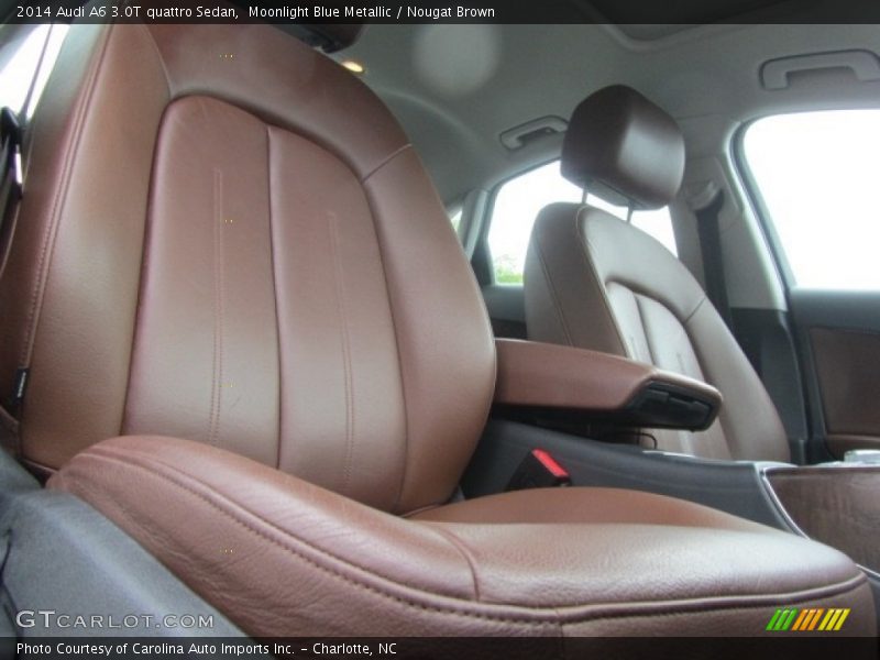 Moonlight Blue Metallic / Nougat Brown 2014 Audi A6 3.0T quattro Sedan