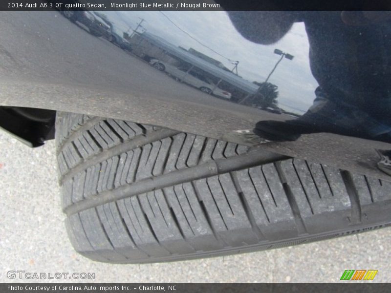Moonlight Blue Metallic / Nougat Brown 2014 Audi A6 3.0T quattro Sedan