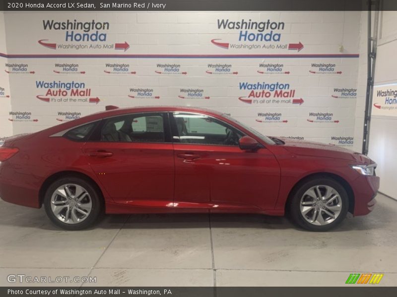 San Marino Red / Ivory 2020 Honda Accord LX Sedan