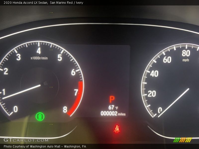 San Marino Red / Ivory 2020 Honda Accord LX Sedan