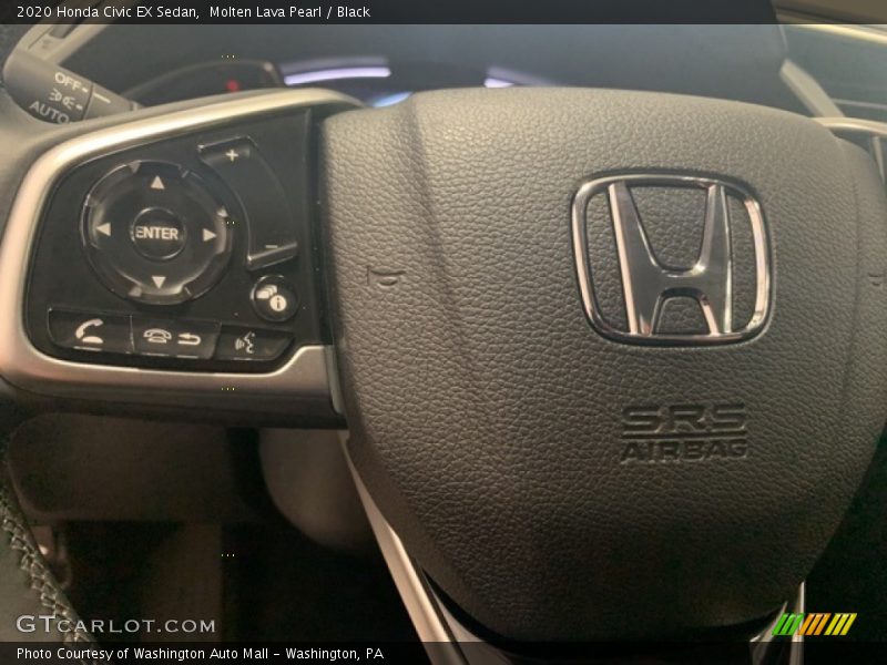 Molten Lava Pearl / Black 2020 Honda Civic EX Sedan