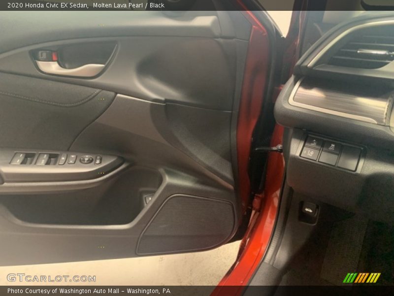 Molten Lava Pearl / Black 2020 Honda Civic EX Sedan