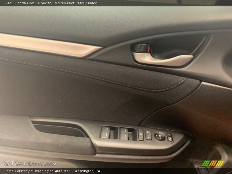 Molten Lava Pearl / Black 2020 Honda Civic EX Sedan