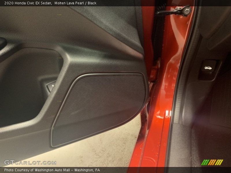 Molten Lava Pearl / Black 2020 Honda Civic EX Sedan