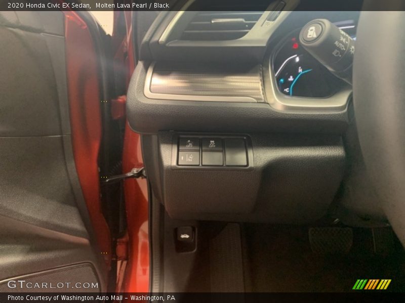 Molten Lava Pearl / Black 2020 Honda Civic EX Sedan
