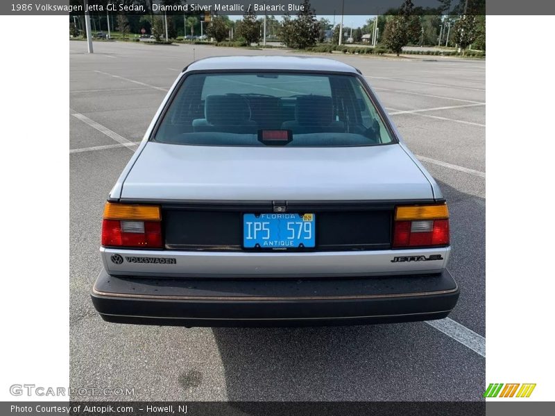 Diamond Silver Metallic / Balearic Blue 1986 Volkswagen Jetta GL Sedan