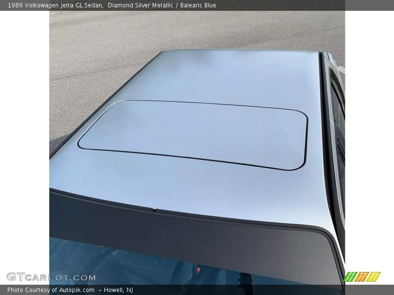 Diamond Silver Metallic / Balearic Blue 1986 Volkswagen Jetta GL Sedan