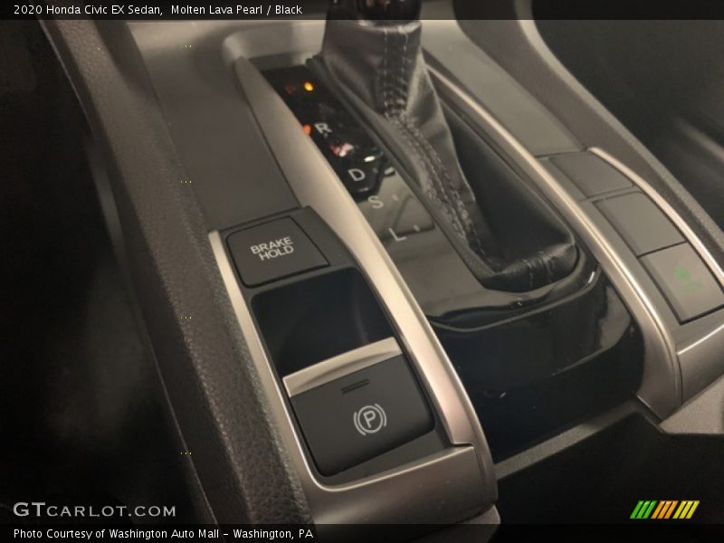Molten Lava Pearl / Black 2020 Honda Civic EX Sedan