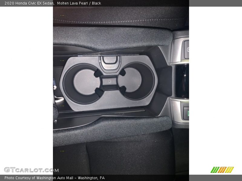 Molten Lava Pearl / Black 2020 Honda Civic EX Sedan