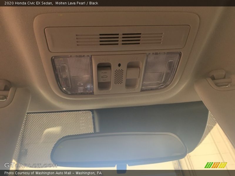 Molten Lava Pearl / Black 2020 Honda Civic EX Sedan