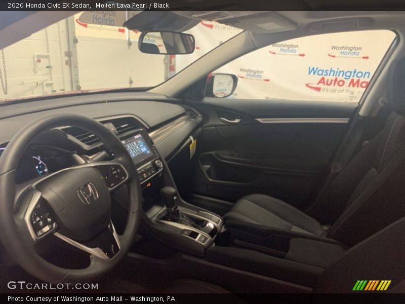 Molten Lava Pearl / Black 2020 Honda Civic EX Sedan
